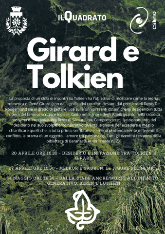 La Biblioteca di Baranzate organizza un Ciclo di conferenze dal titolo:  Girard e Tolkien