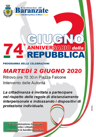 Festa della Repubblica, 2 giugno 2020